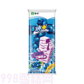 蒙牛冰+蓝莓酸奶口味棒冰批发 78g 40支(图1)